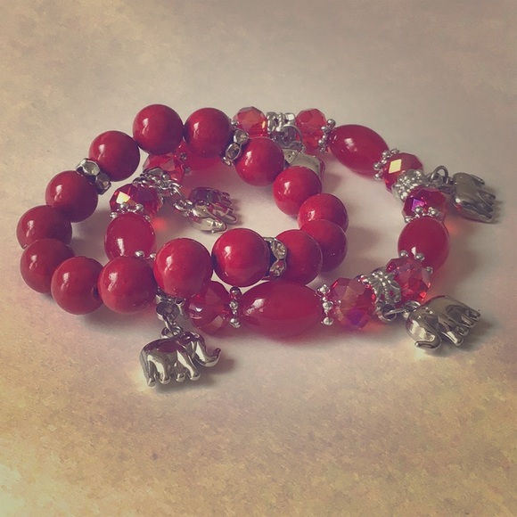 Jewelry - 2 Red Bracelets❤️❤️